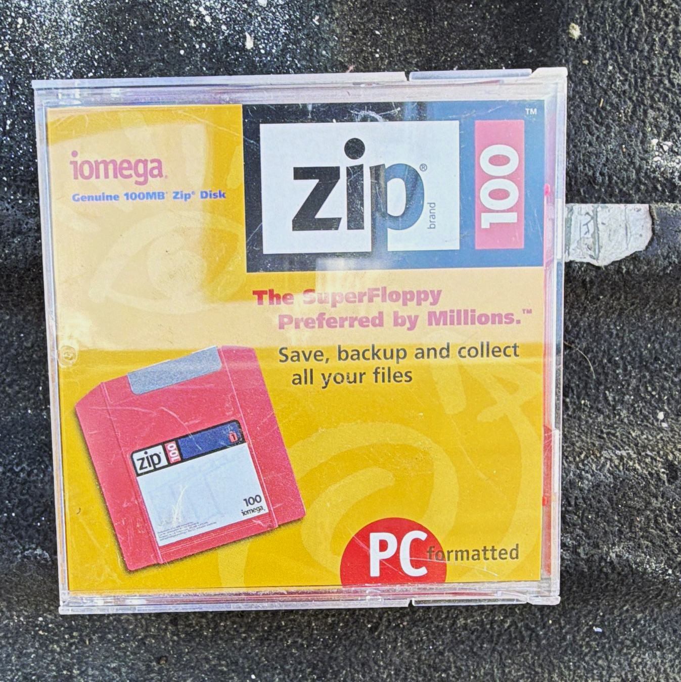 Iomega Zip PC100 100MB PC Formatted Zip Disk Cartridge, Jewel Case lot of 3