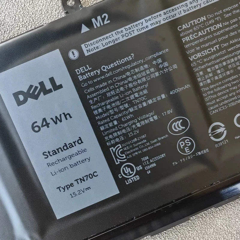 Genuine OEM 64WH TN70C Battery For Dell Inspiron 3510 3511 3515 5310 5410 5418