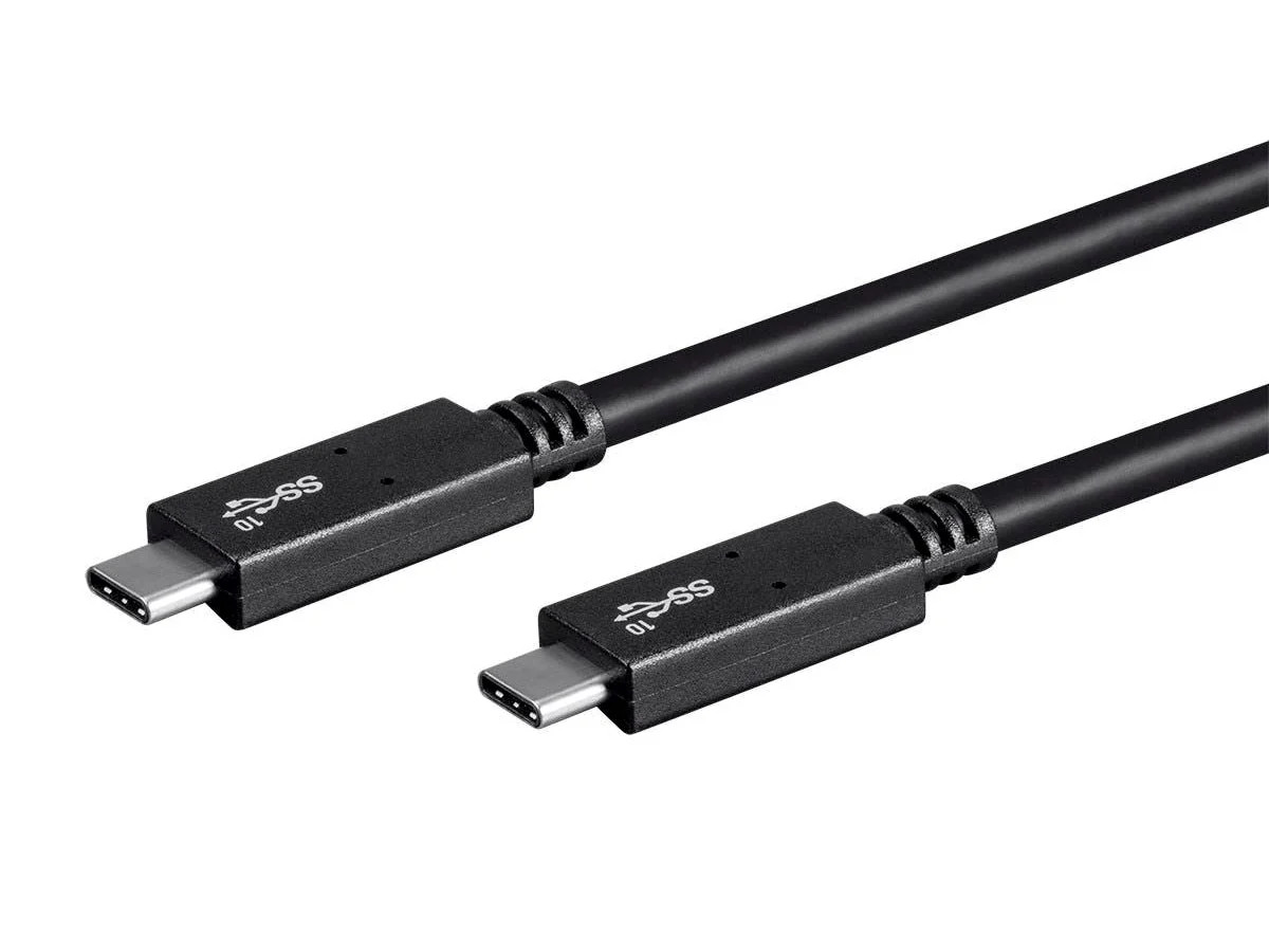 Monoprice Essentials USB Type-C to Type-C 3.1 Gen 2 Cable 10Gbps 5A 30AWG 3.3ft