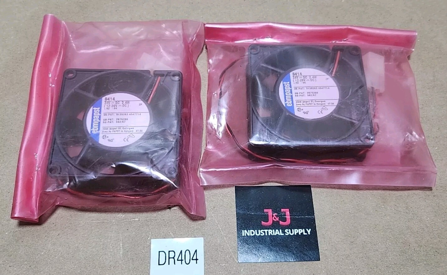 *BRAND NEW SURPLUS* [2] Ebmpapst 8414 Cooling Fan 24Vdc 2.4W 12-28Vdc + Warranty