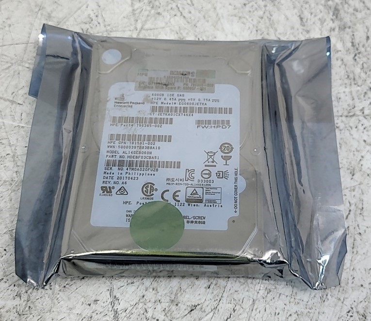 HP EG0600JETKA 796365-002 Hard Drive 2.5" SAS 600GB