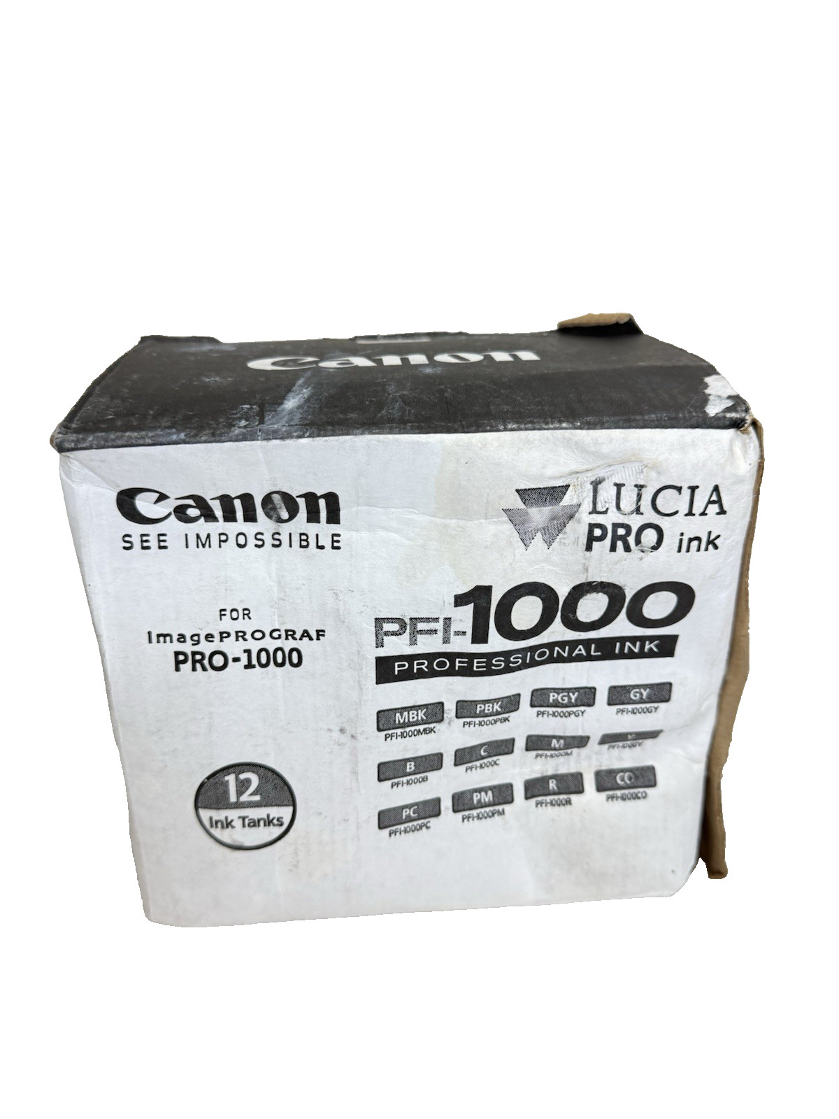 Canon PFI-1000 12 Color Ink Tank Cartridge Set Genuine Canon NEW