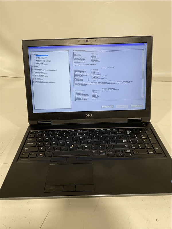 Dell Latitude 7530 Laptop i7-8550H 2.60GHz 16GB 256GB SSD Win10 COA Grade C