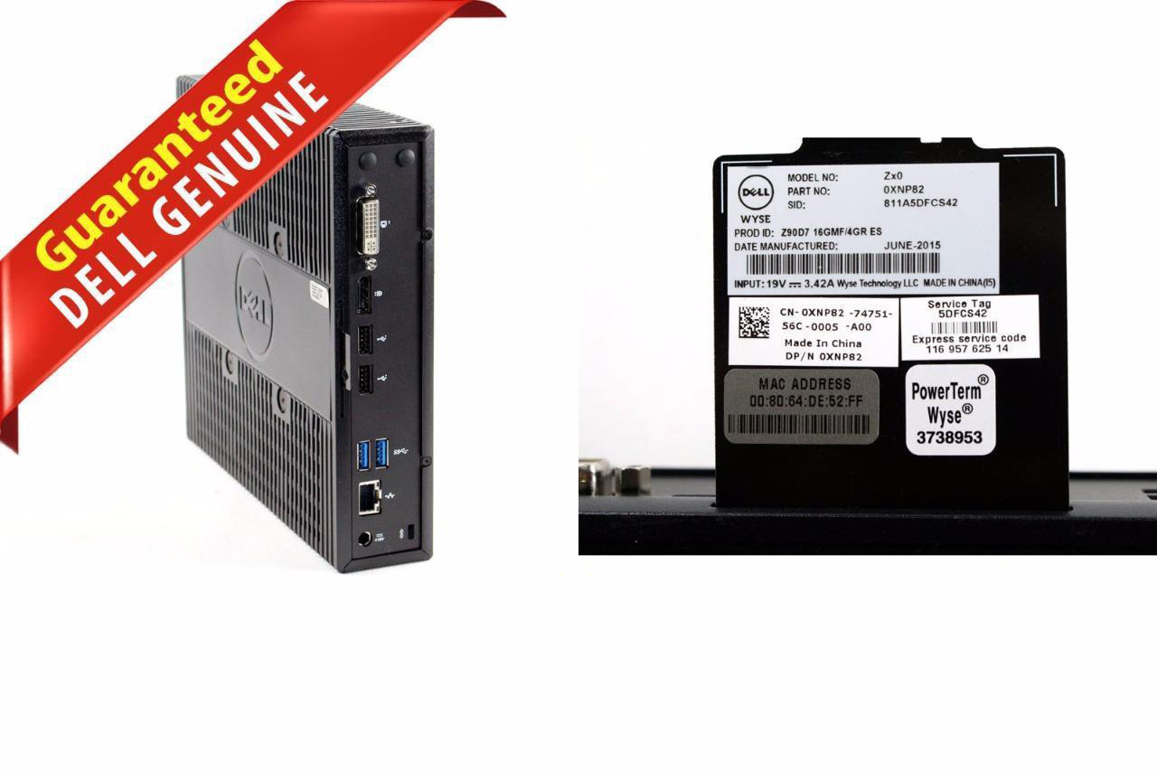 Dell Wyse Zx0-Z90D7 Thin Client Z90D7 1.65GHz 16GB Flash 4GB RAM ES 0XNP82-XNP82