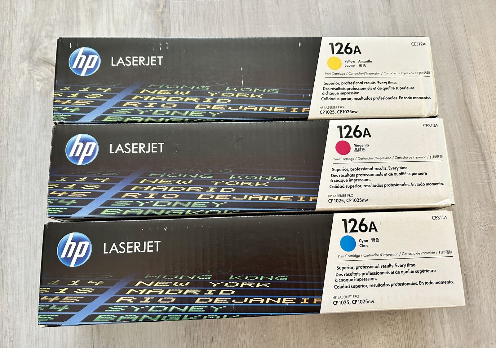 hp Laserjet 126A Toners (CE311A,CE313A,CE312A)