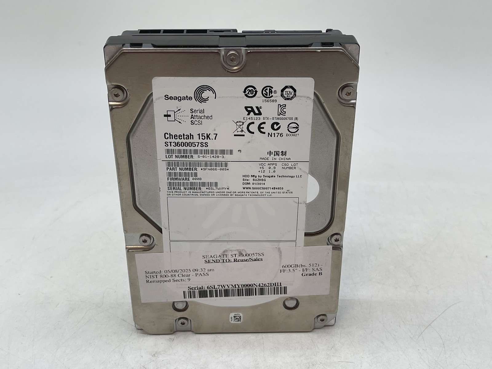 Seagate Cheetah 15K.7 ST3600057SS 600GB 3.5" SATA Internal HDD GRADE B FREE SH