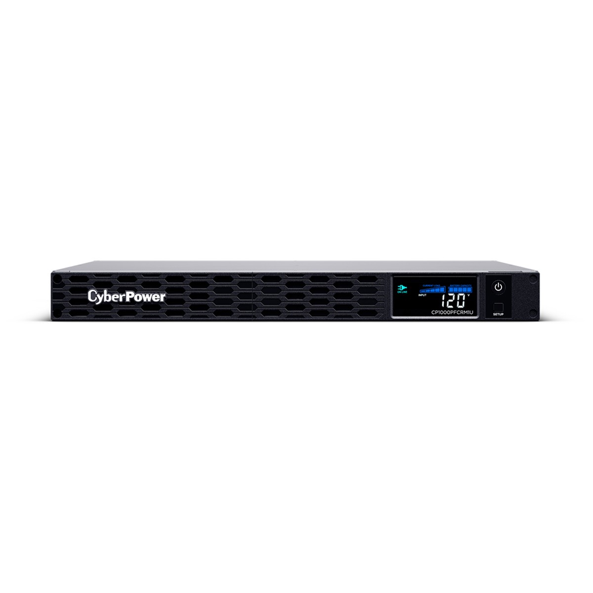 CyberPower CP1000PFCRM1U 1000VA/600W PFC Sinewave LCD Rackmount UPS System, Blac