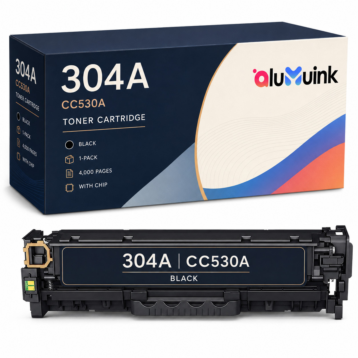 1 Pack 304A Toner Cartridge Replacement for CP2025 CP2025x CP2025n CP2025dn