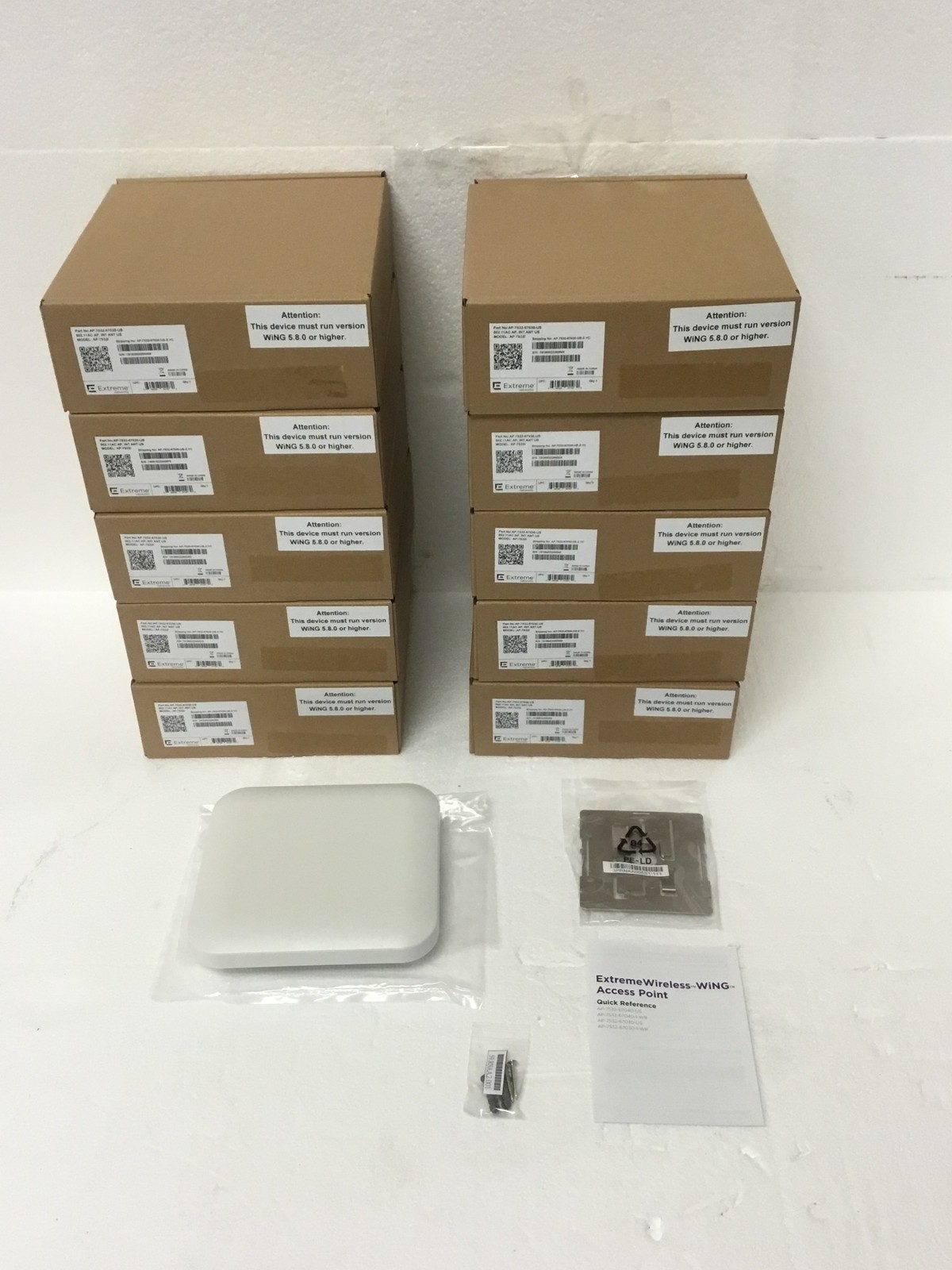 10x NEW Extreme networks Ap-7532i Dual Band Access point AP-7532-67030-US w/Brk