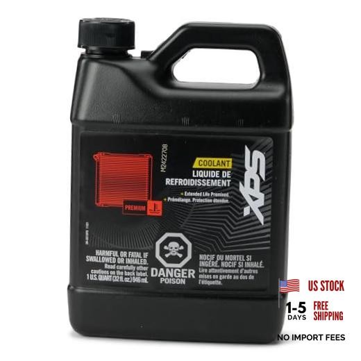 Can-Am OEM XPS Extended Life Pre-Mixed Coolant - Orange - 1 Quart, 9779150