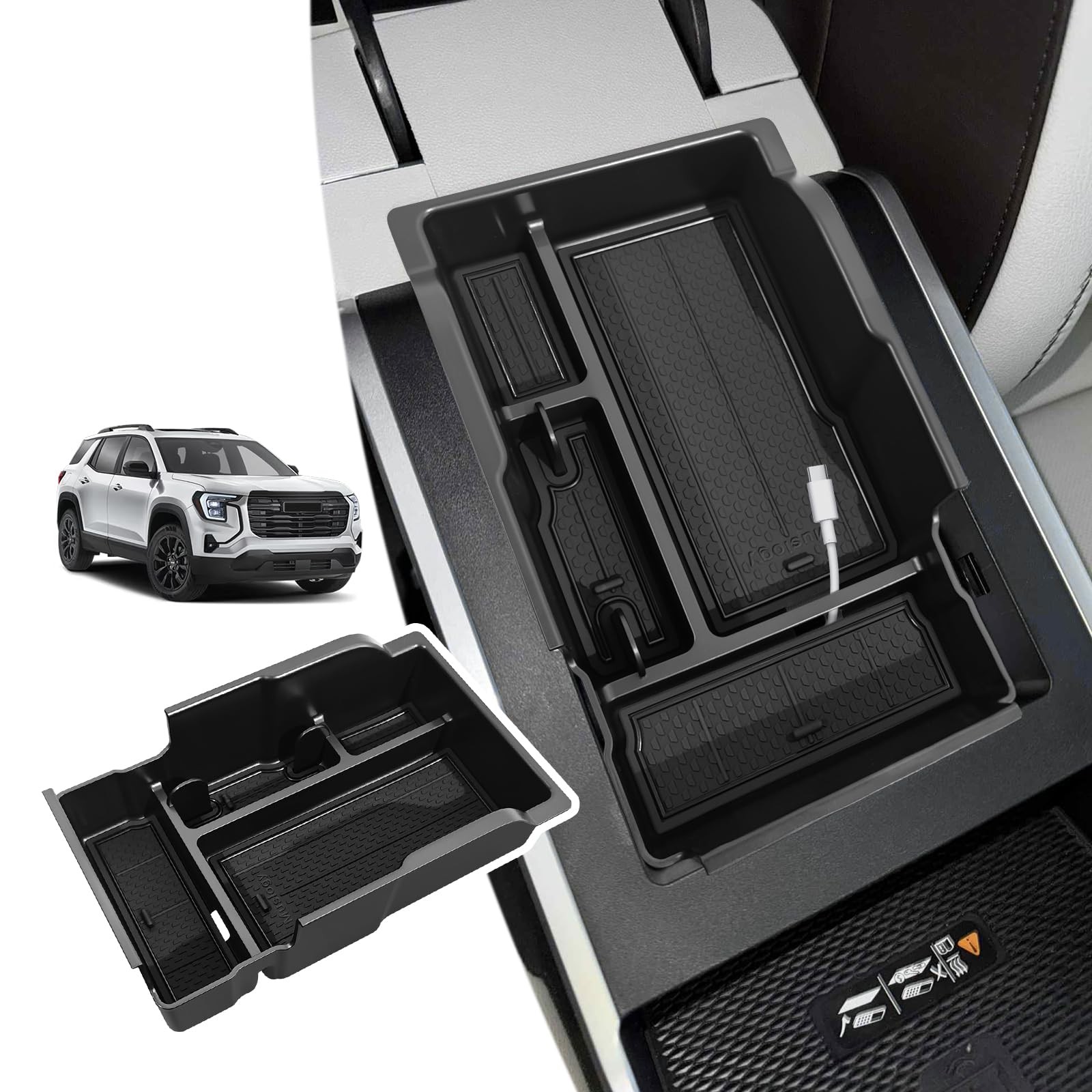 Center Console Organizer for 2025-2026 GMC Terrain Accessories