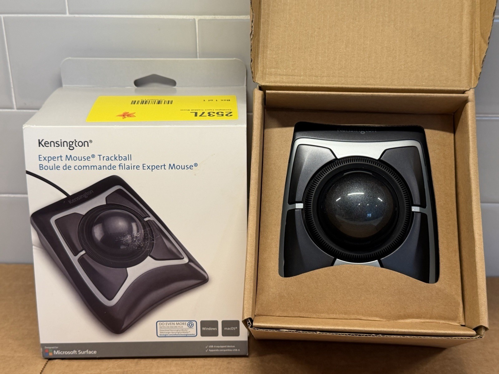 Kensington K64325 Expert Mouse Trackball, Wired, Plug & Play, USB-A