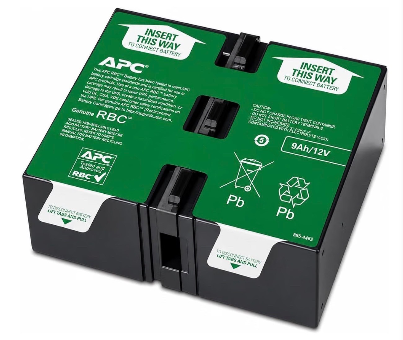 Genuine UPS Replacement Battery APCRBC124 for BX1500M, SMC1000-2UC