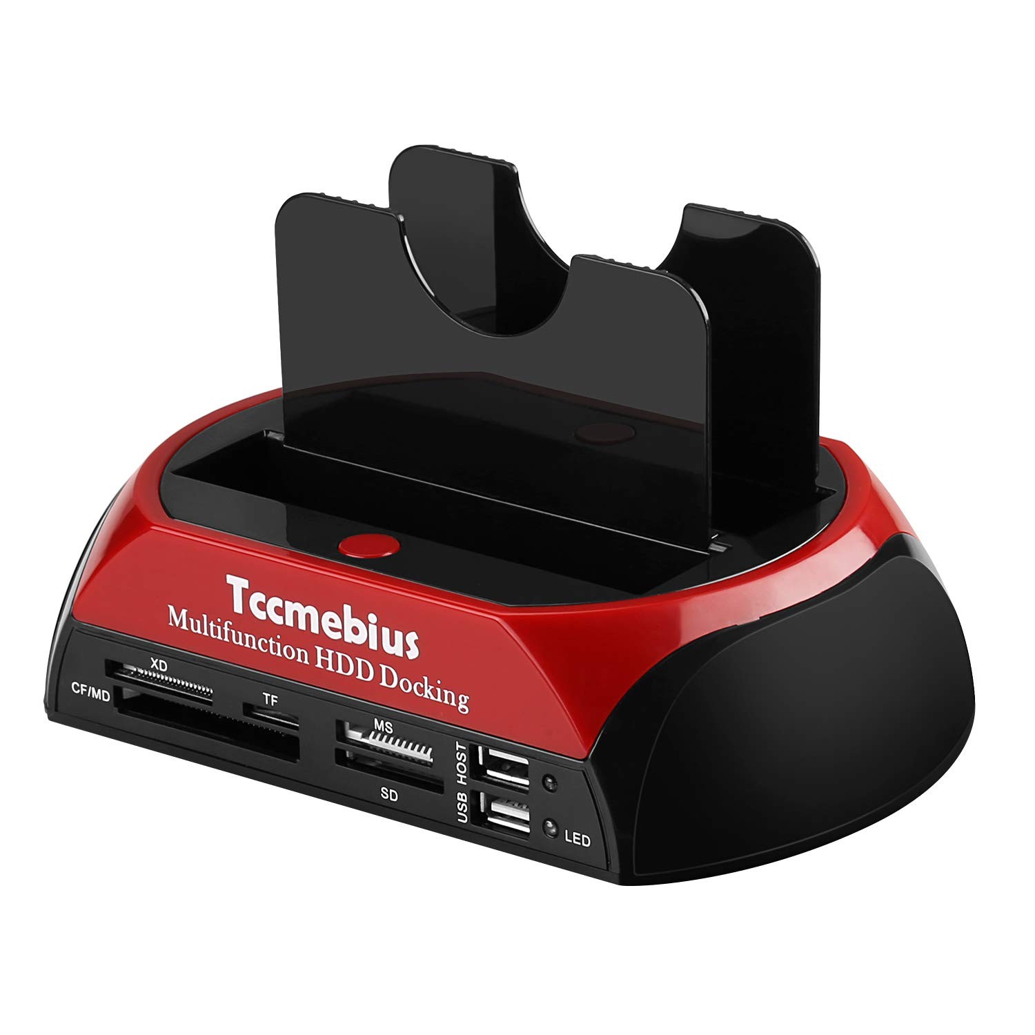 Hard Drive Docking Station, TCC-S862-USB 2.0 to 2.5 3.5 Inch SATA IDE Dual Sl...