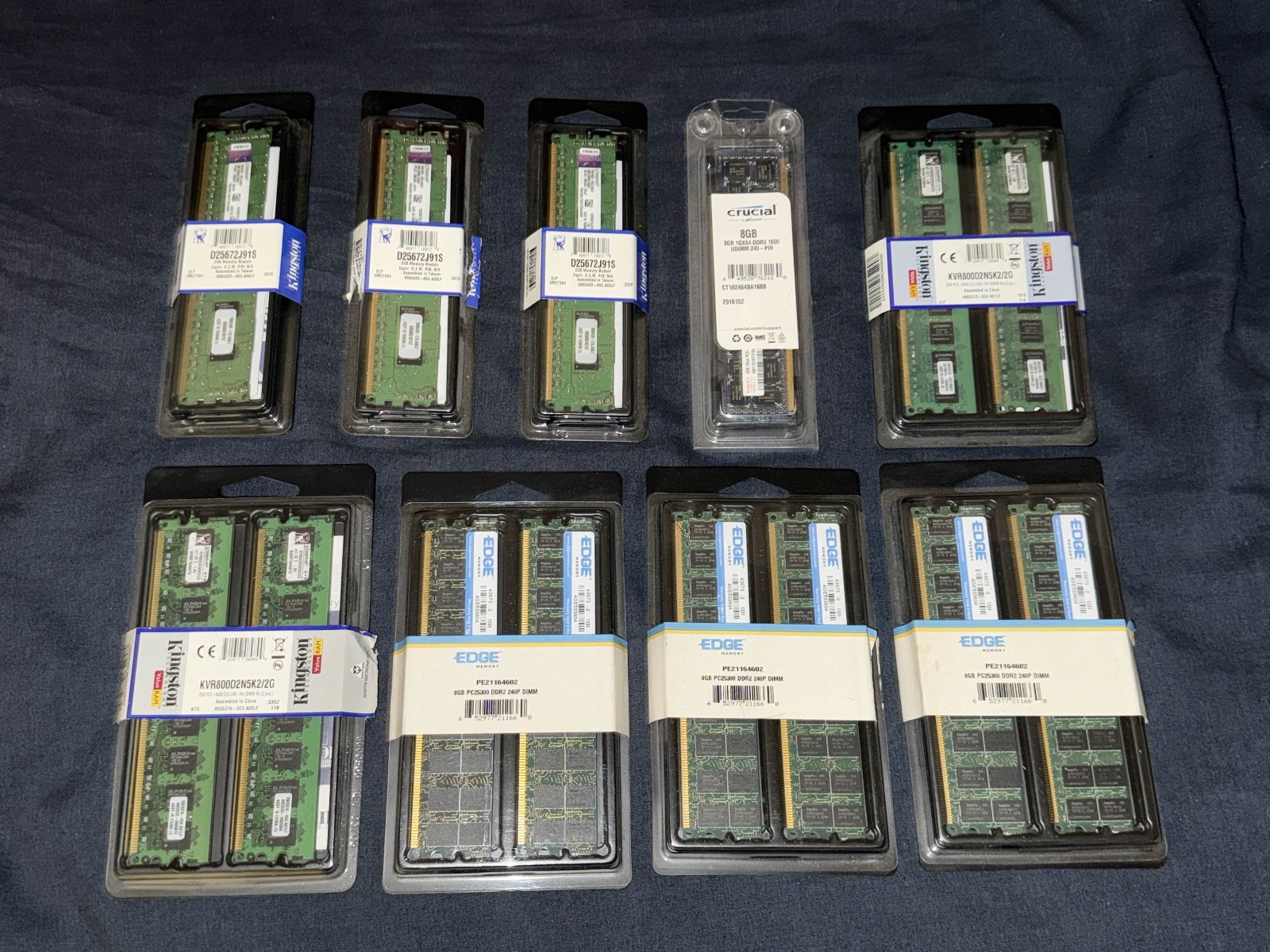 Lot of Server RAM (Kingston, EDGE, Hynix) Various sizes ECC