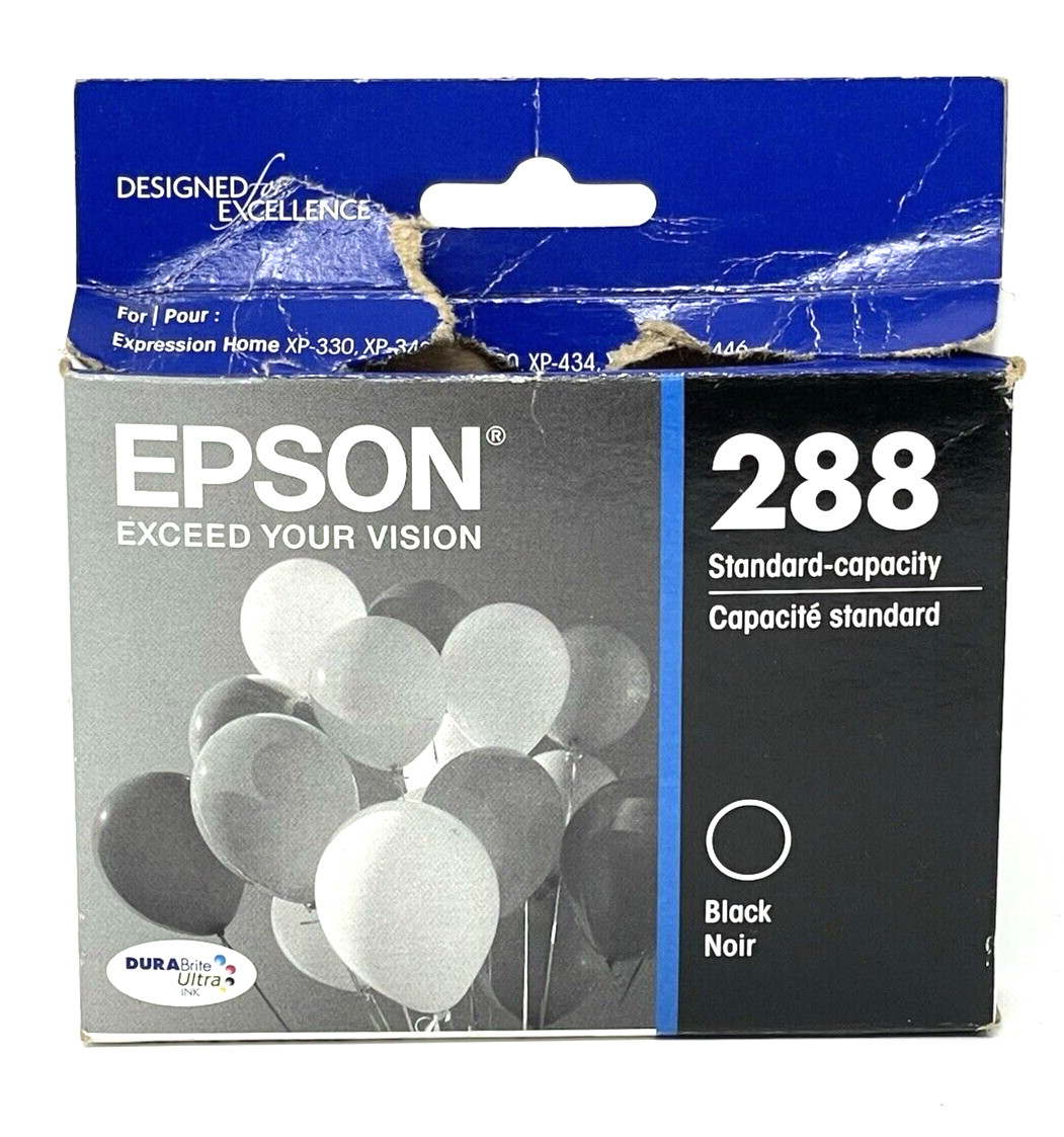 Brand New Genuine Epson 288 Black Ink Cartridge - T288120 - Expired 06/2020