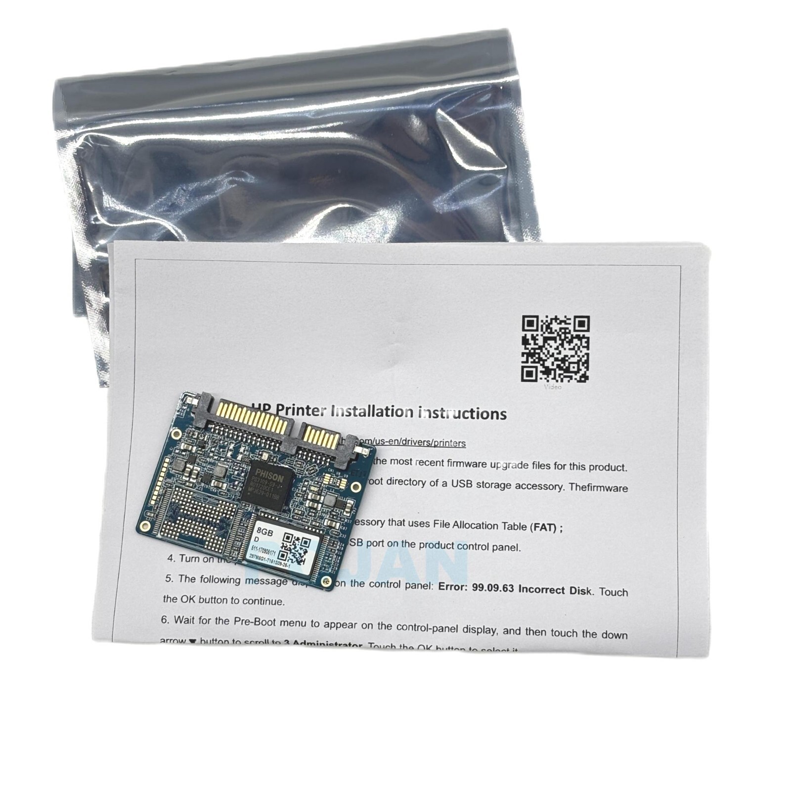 CE707-67901 8GB SSD Fit for HP LJ ENTERPRISE M750 Half Slim Solid State Drive