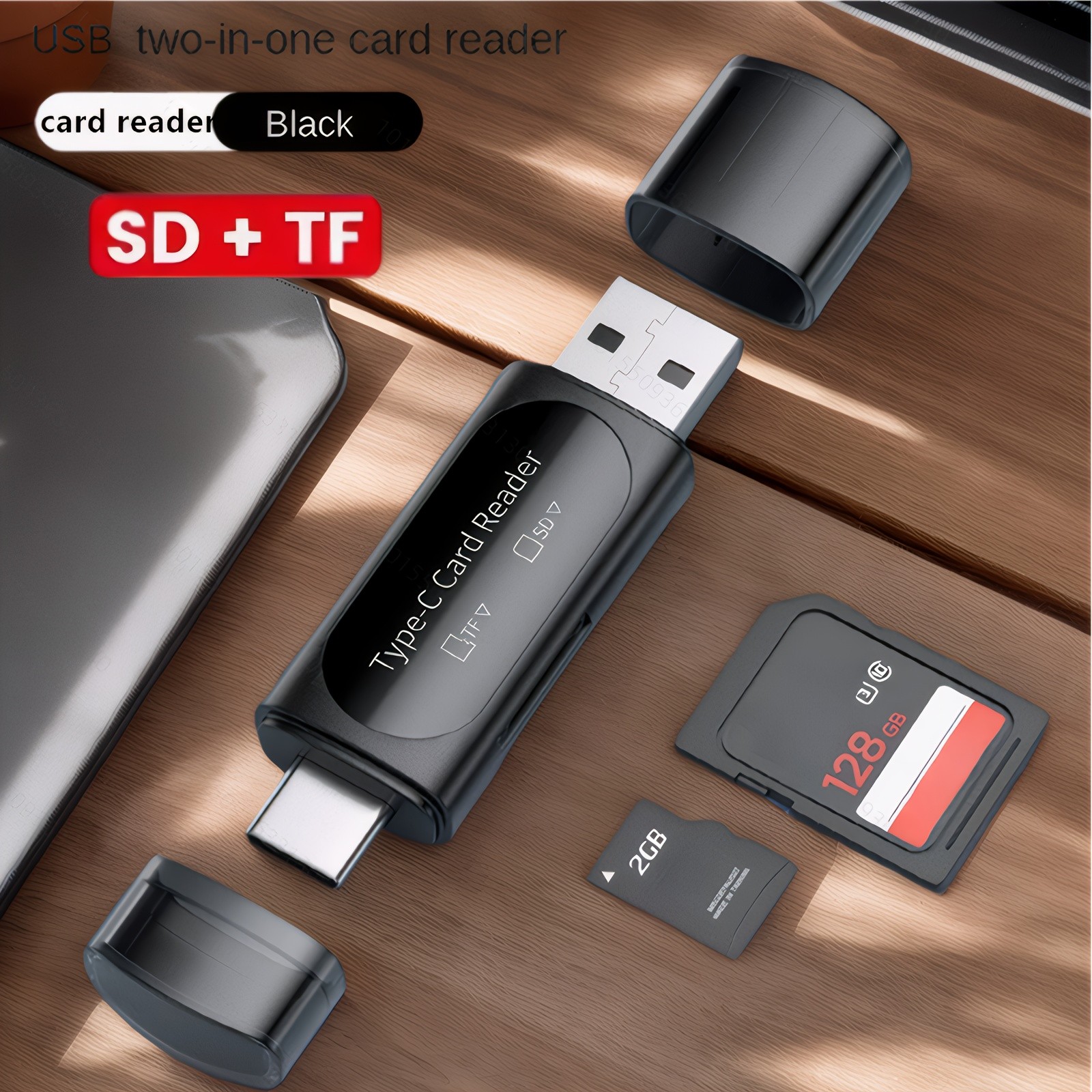 1PC Card Reader USB 3.0 To SD Micro TF Memory Card Adapter PC Laptop Accessories