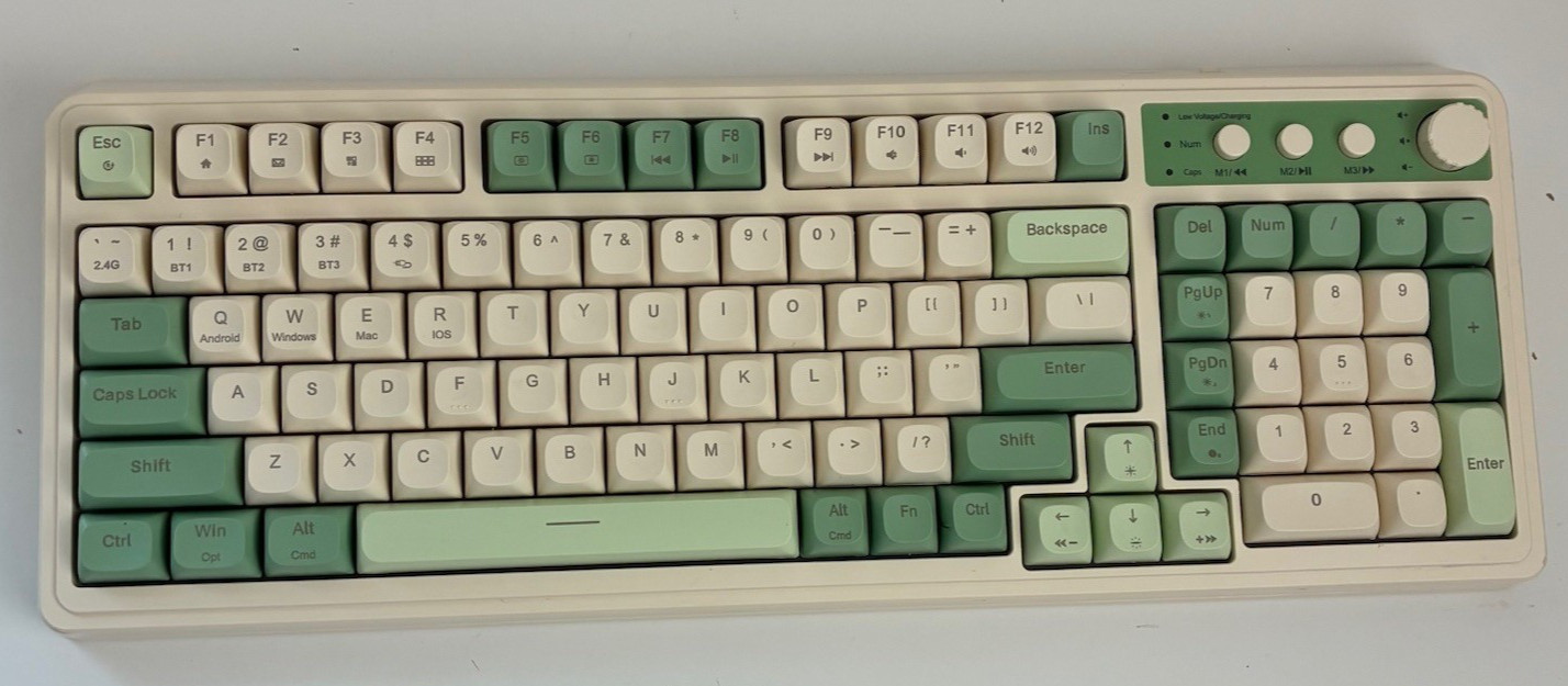 AULA S99, 99-Key, Wireless, Membrane, Gaming Keyboard, RGB, 5-Layer Padding READ