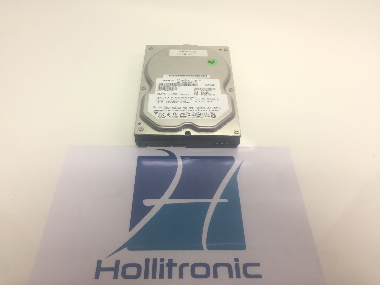 Hitachi Deskstar HDS721616PLA380 160GB SATA 3Gbps 3.5" 0A32728