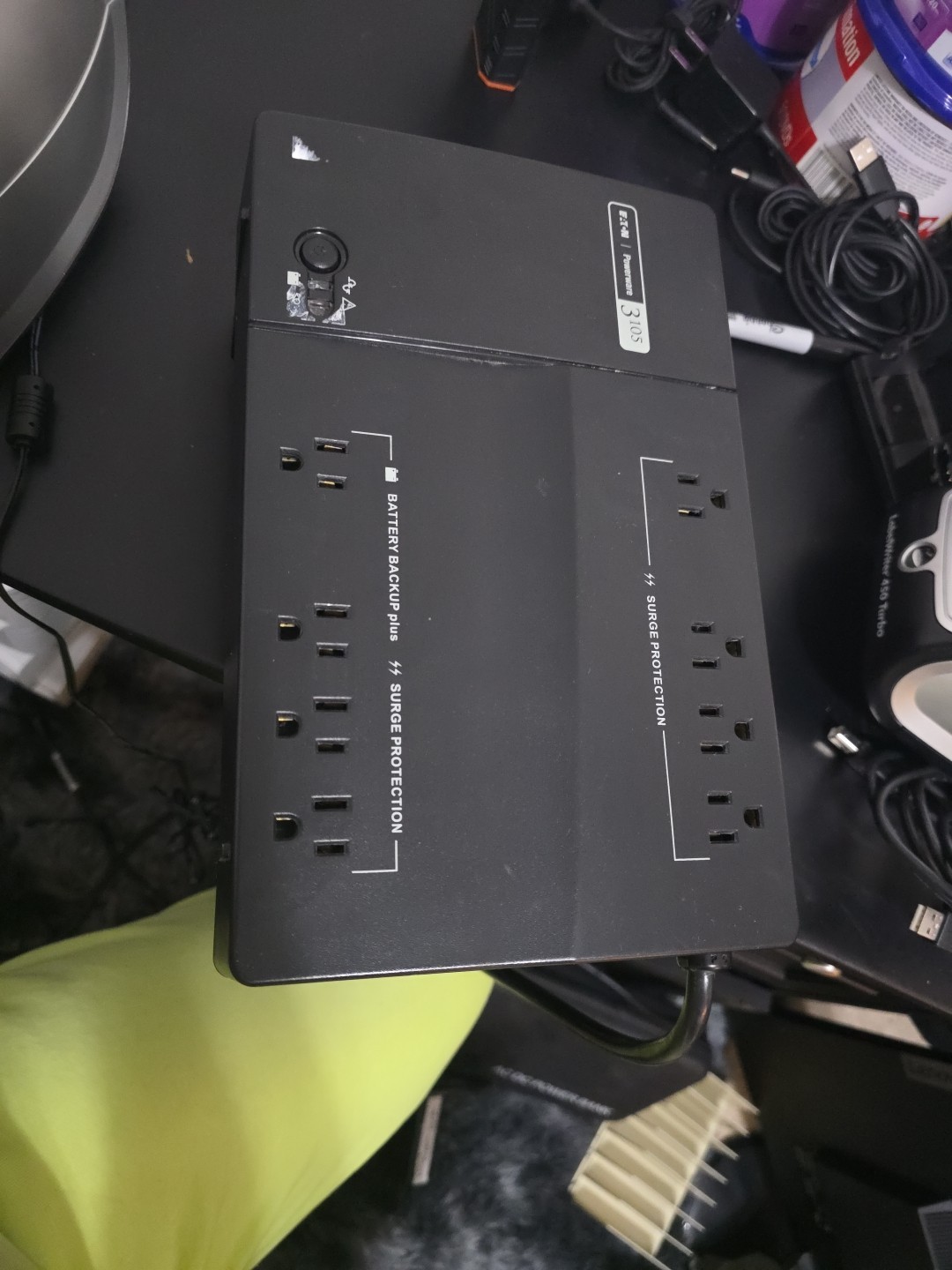 Eaton PW3105 350VAC/210W Surge Protector Battery Backup. NO BATTERY 