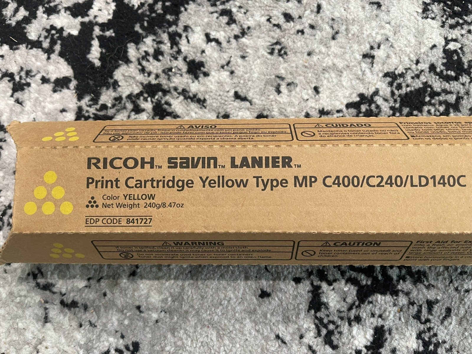 Ricoh Genuine MP C400 C240 Yellow Toner OEM