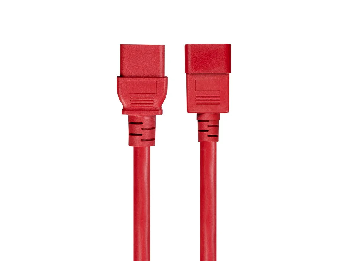 Monoprice 14AWG Power Cable / Cord - 6ft - Red for PDU 15A IEC 60320 C13