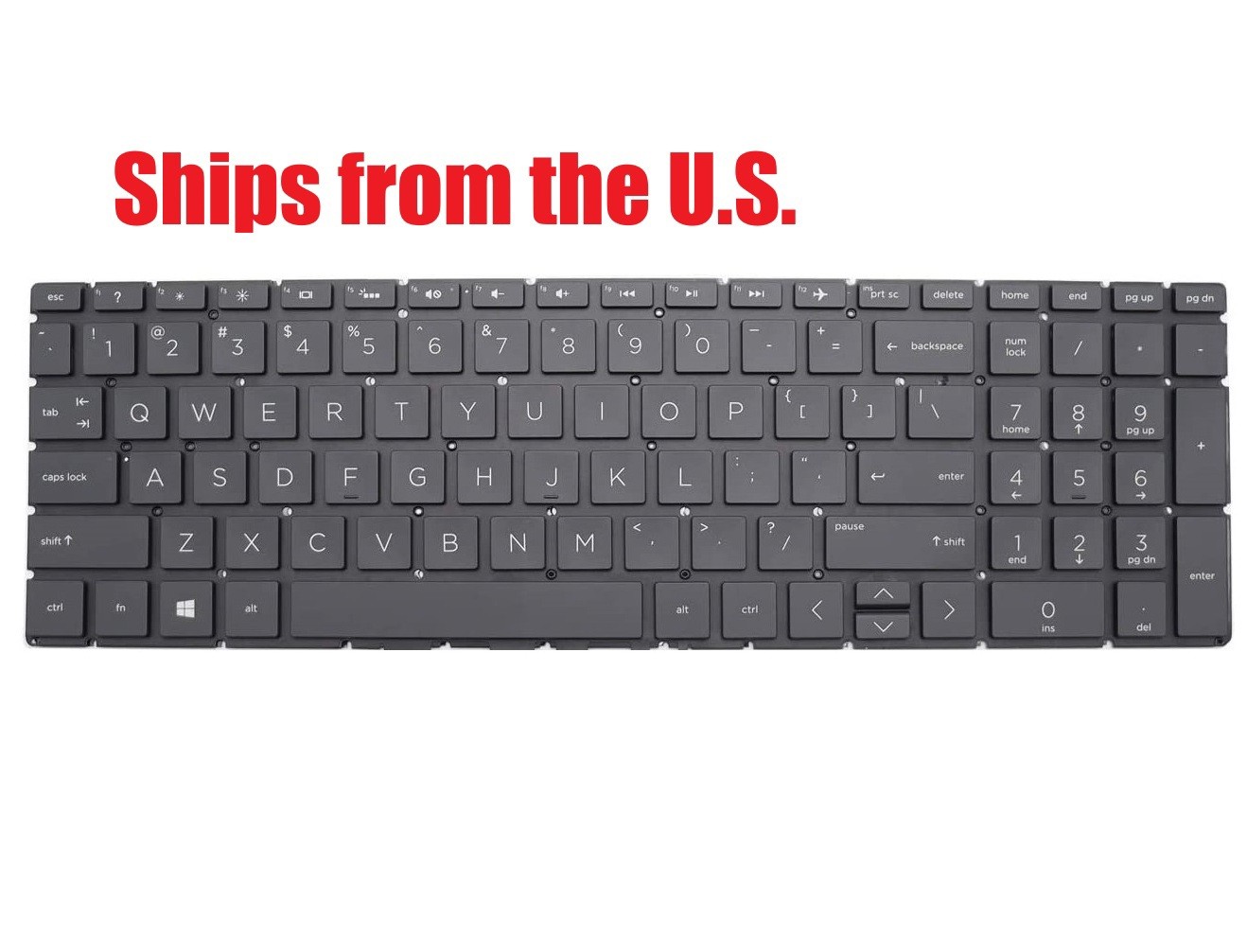 For HP 15-dw3065st 15-dw3063st US Black Keyboard New Original Backlit