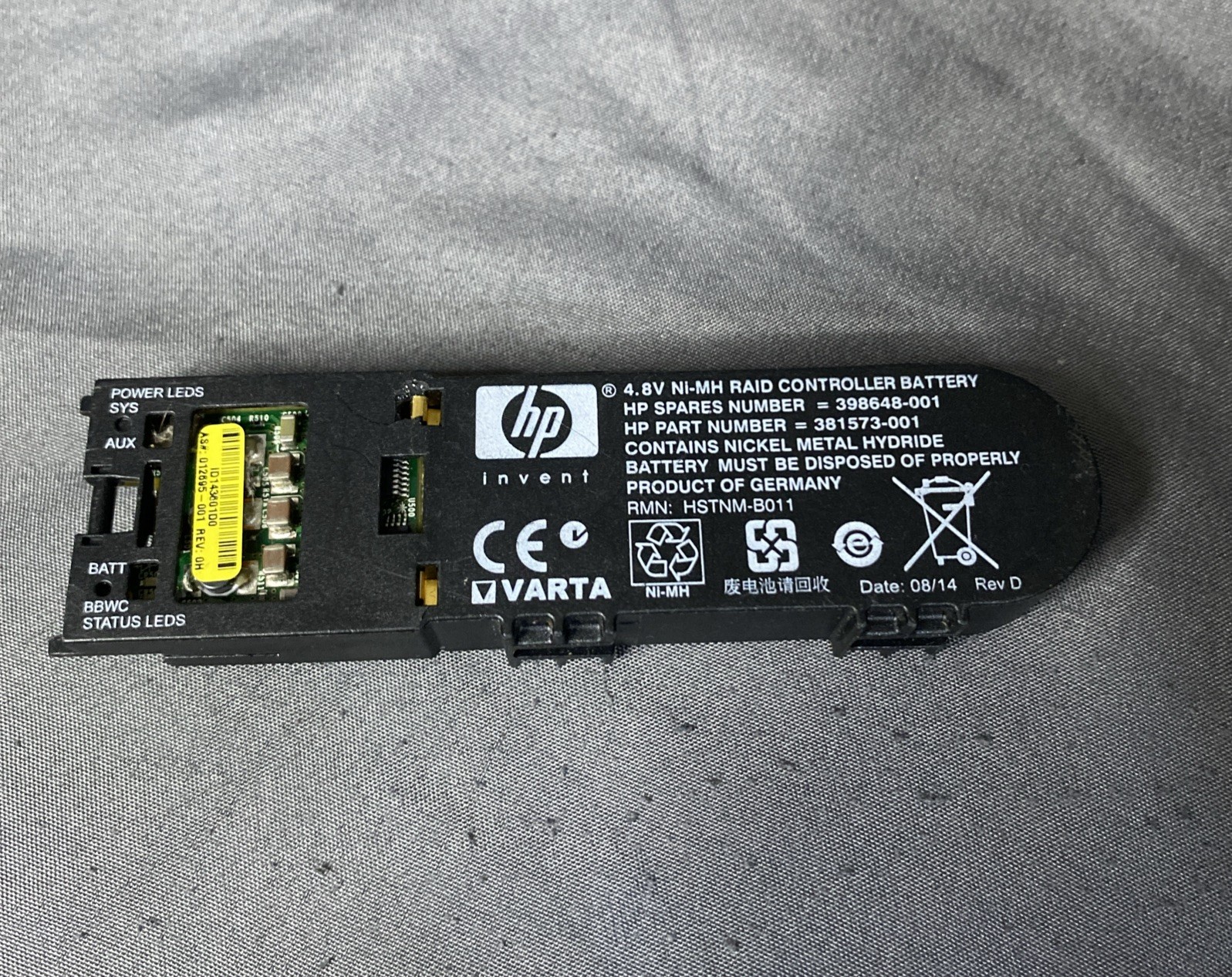 HP 398648-001/381573-001-HP Battery Back For P400 P600 P800 Controller