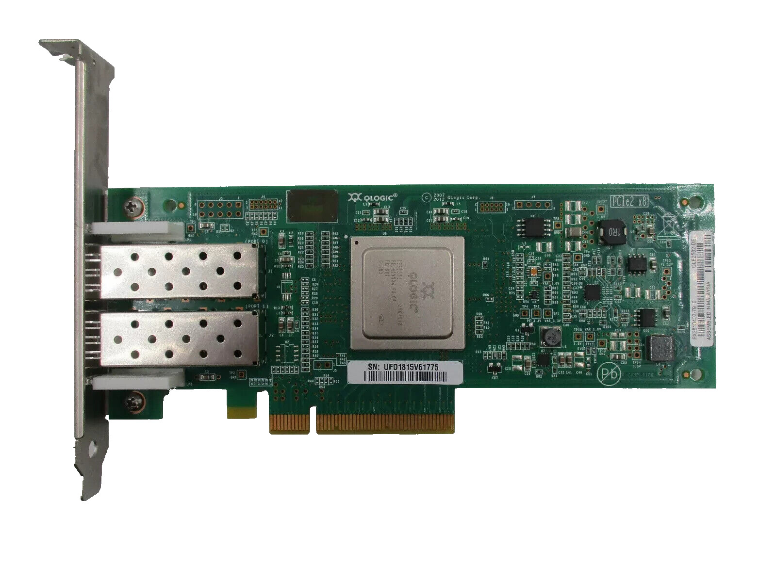 Dell QLogic QLE2562-DEL Dual-Port 8GbE PCIe Hot Bus Adapter Dell 0MFP5T MFP5T