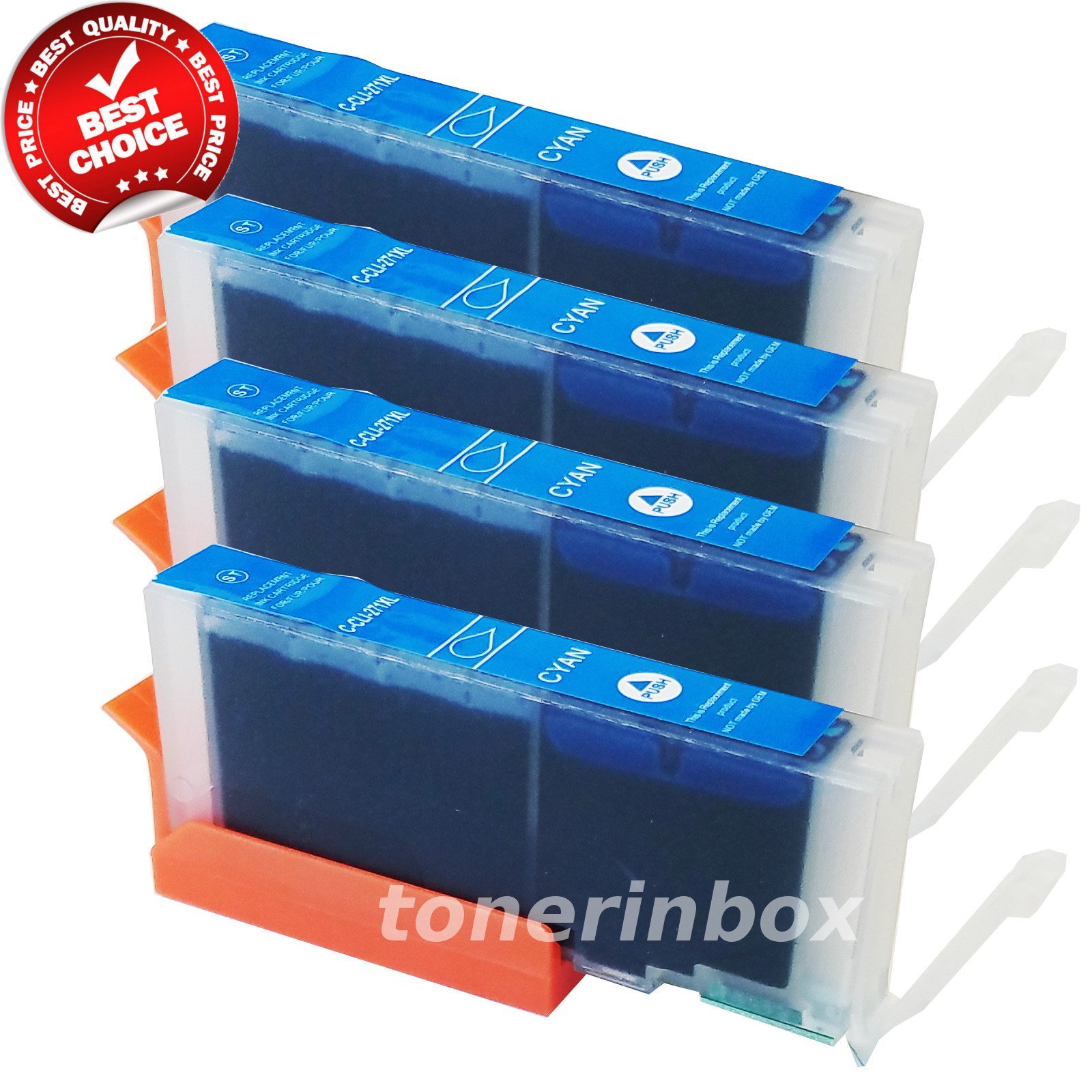 4x CLI271 CLI-271 XL Cyan Ink For Canon PIXMA MG5720 MG5721 MG5722 MG6820