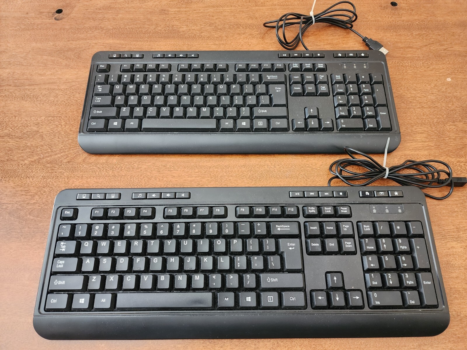 Adesso AKB-132HB-Multimedia Desktop Keyboard-Black-132 Wired-Easy Touch-2 Units