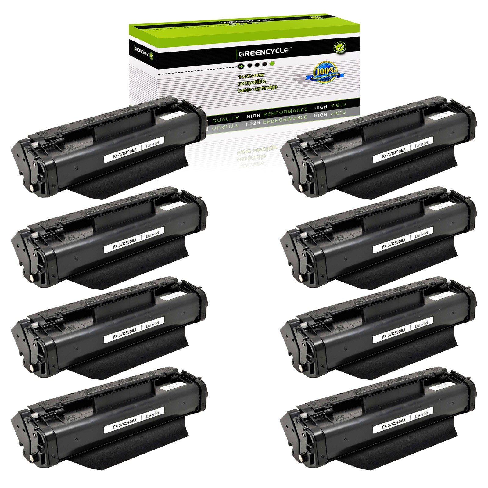 8PK C3906A Toner Cartridge fits for HP LaserJet 5L 5L xtra 5L-FS 6L 6Lse Printer
