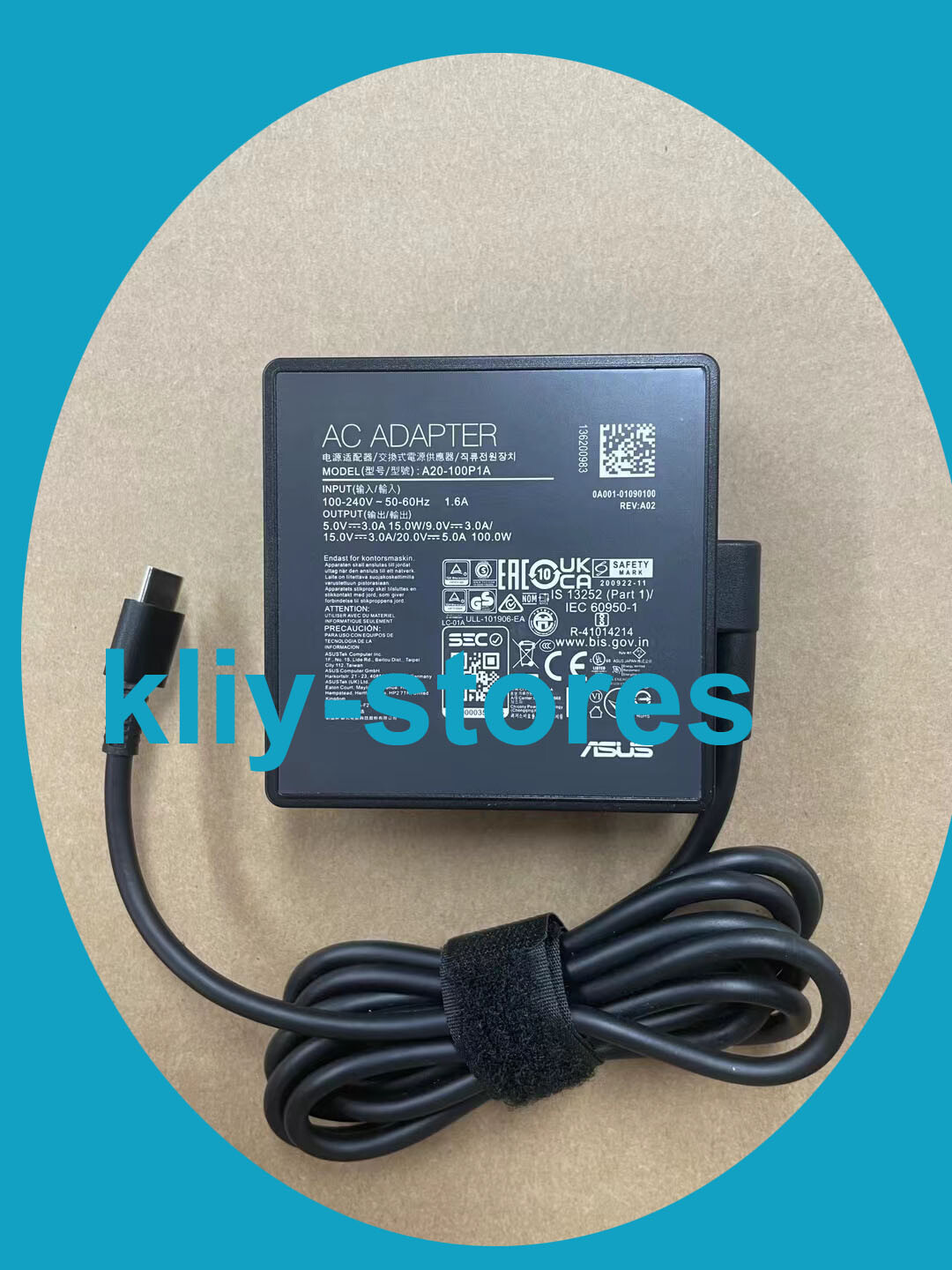 original 100W USB-C type-c adapter fit LG gram pro 17Z90SP 16Z90SP 65w 90w new