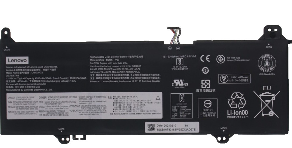 Genuine Lenovo Battery Chromebook S345-14AST 14E L18D3PG2 L18L3PG2 L18M3PG2