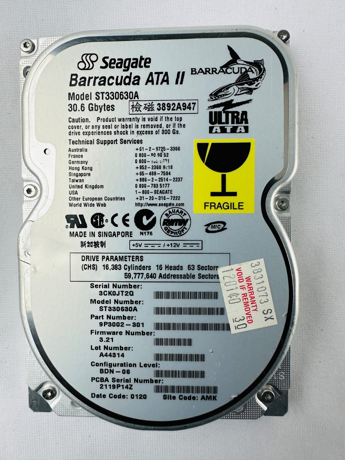 Seagate ST330630A 9P3002-301 Hard Disk Drive