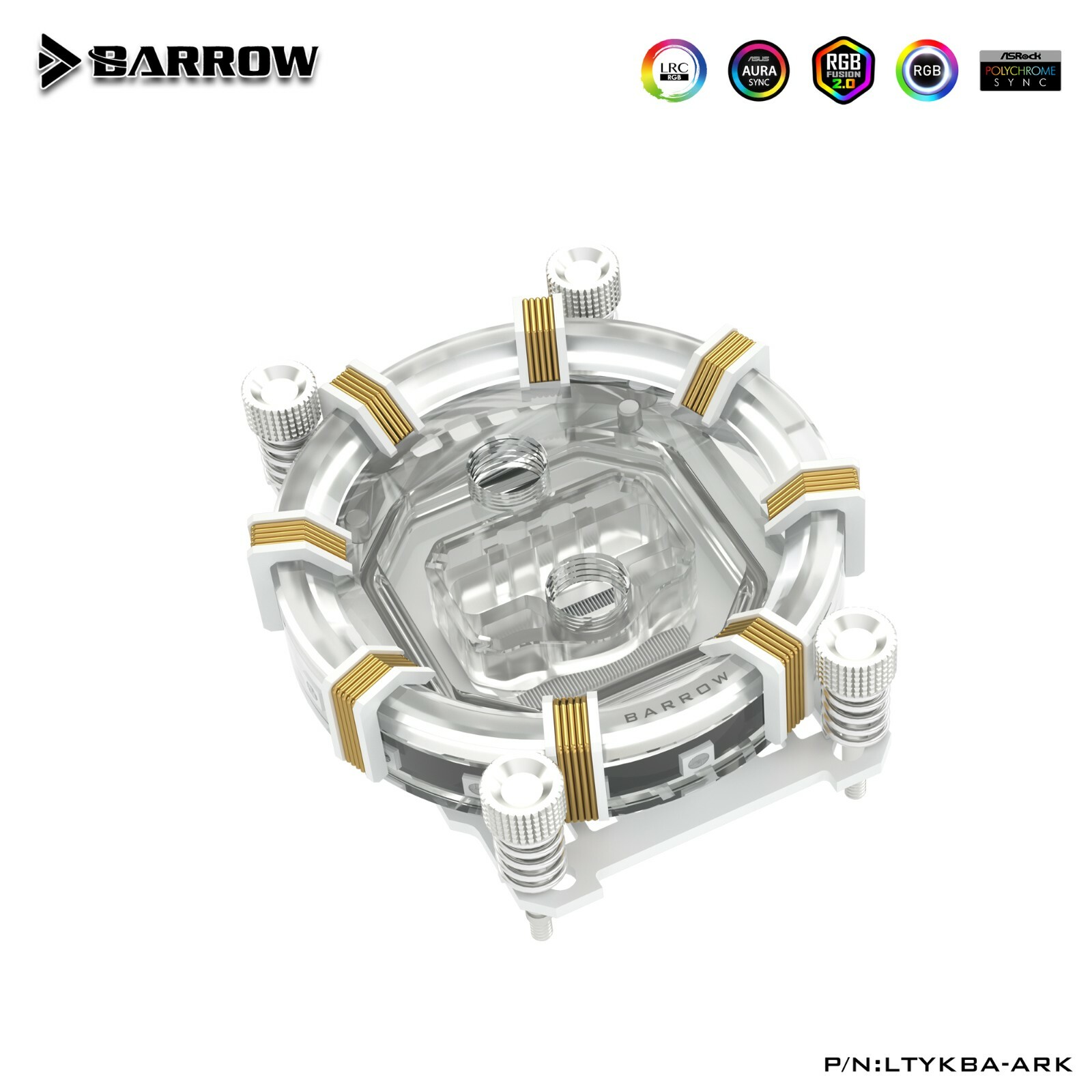 Barrow LTYKBA-ARK CPU Water Block for AMD Ryzen 3 5 7 9 AM3+ AM4 AM5 5V aRGB