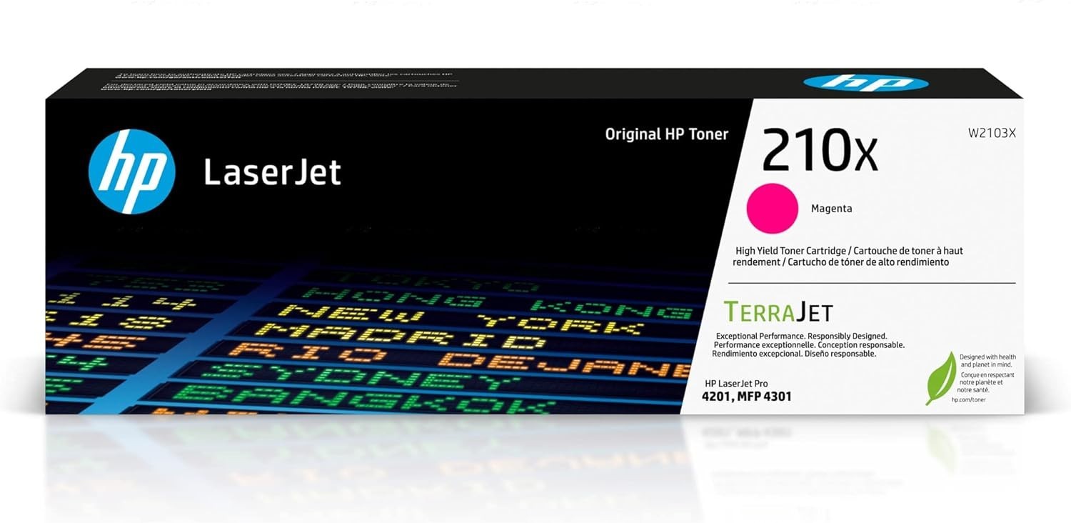 HP 210X Magenta High-Yield Toner Cartridge | W2103X LaserJet Pro 4201 - MFP 4301