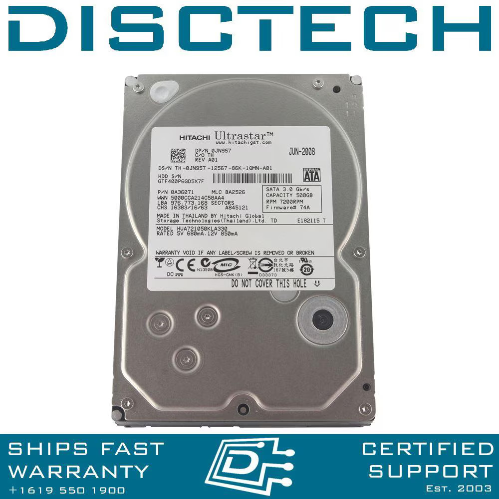 Hitachi Ultrastar A7K1000 SATA Hard Drive 0A36071