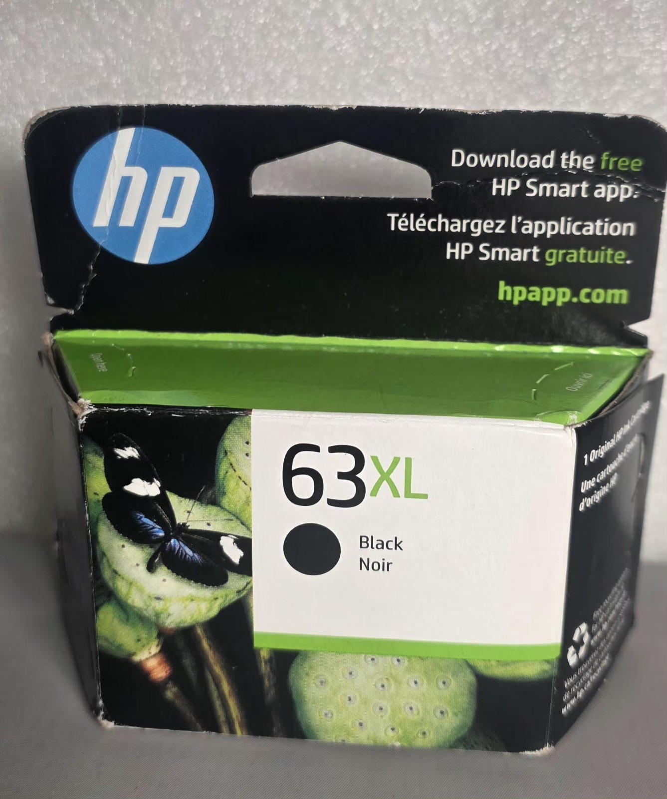 New HP 63 XL Black Ink Cartridge High Yield Genuine OEM Original Sealed