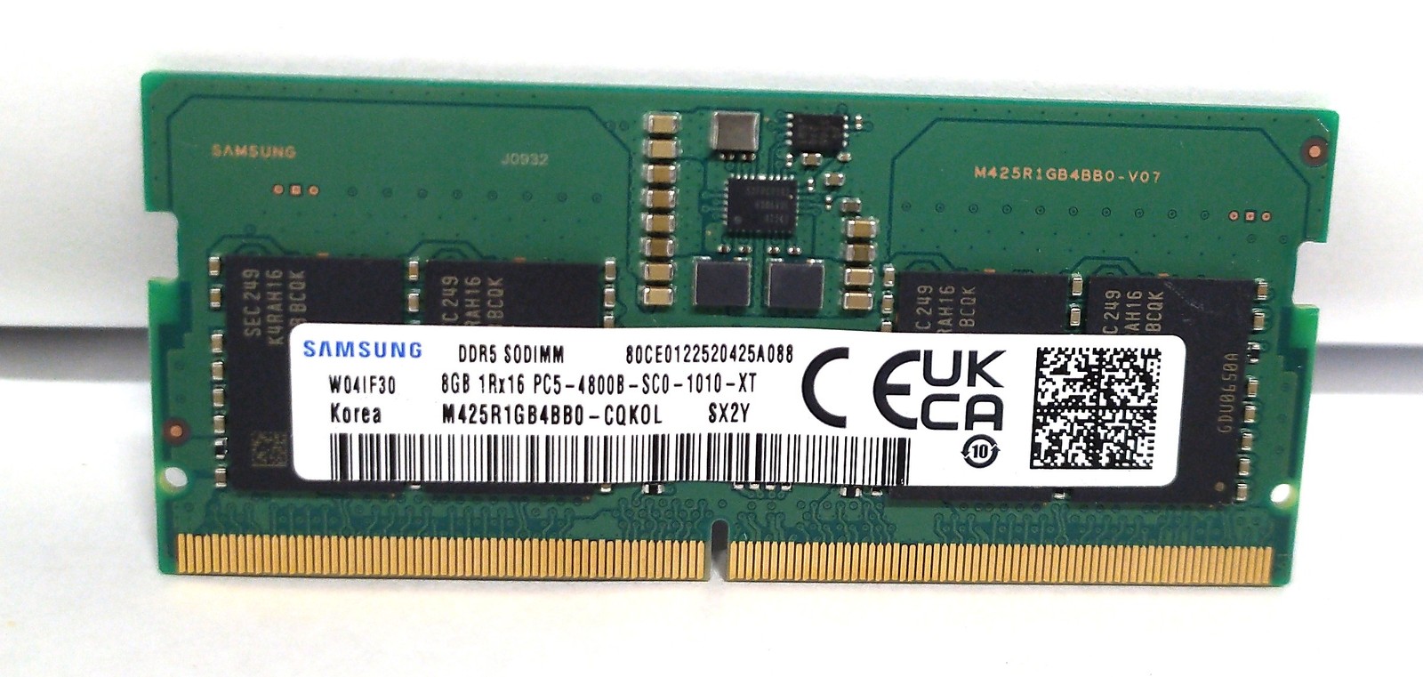 Samsung 8GB 1Rx16 PC5-4800B DDR5 SODIMM RAM Memory Module M425R1GB4BB0-CQKOL