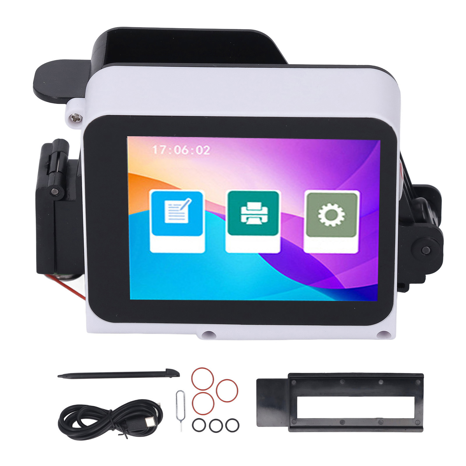 Handheld Inkjet Printer 28 Languages 12.7mm Print On Glass Bag Box Wood Cloth