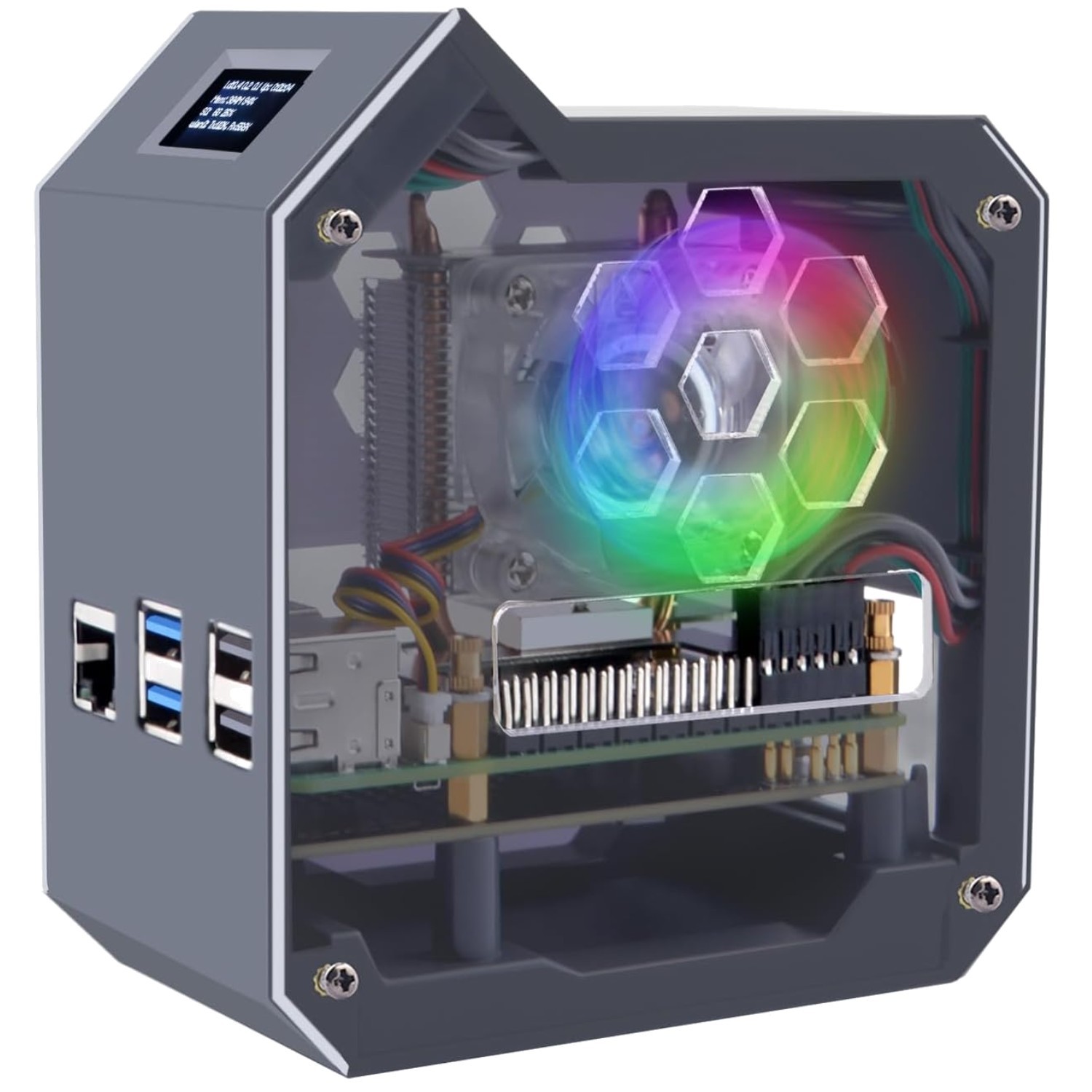 Raspberry Pi 5 MiniTower Kit with NVMe SSD Support