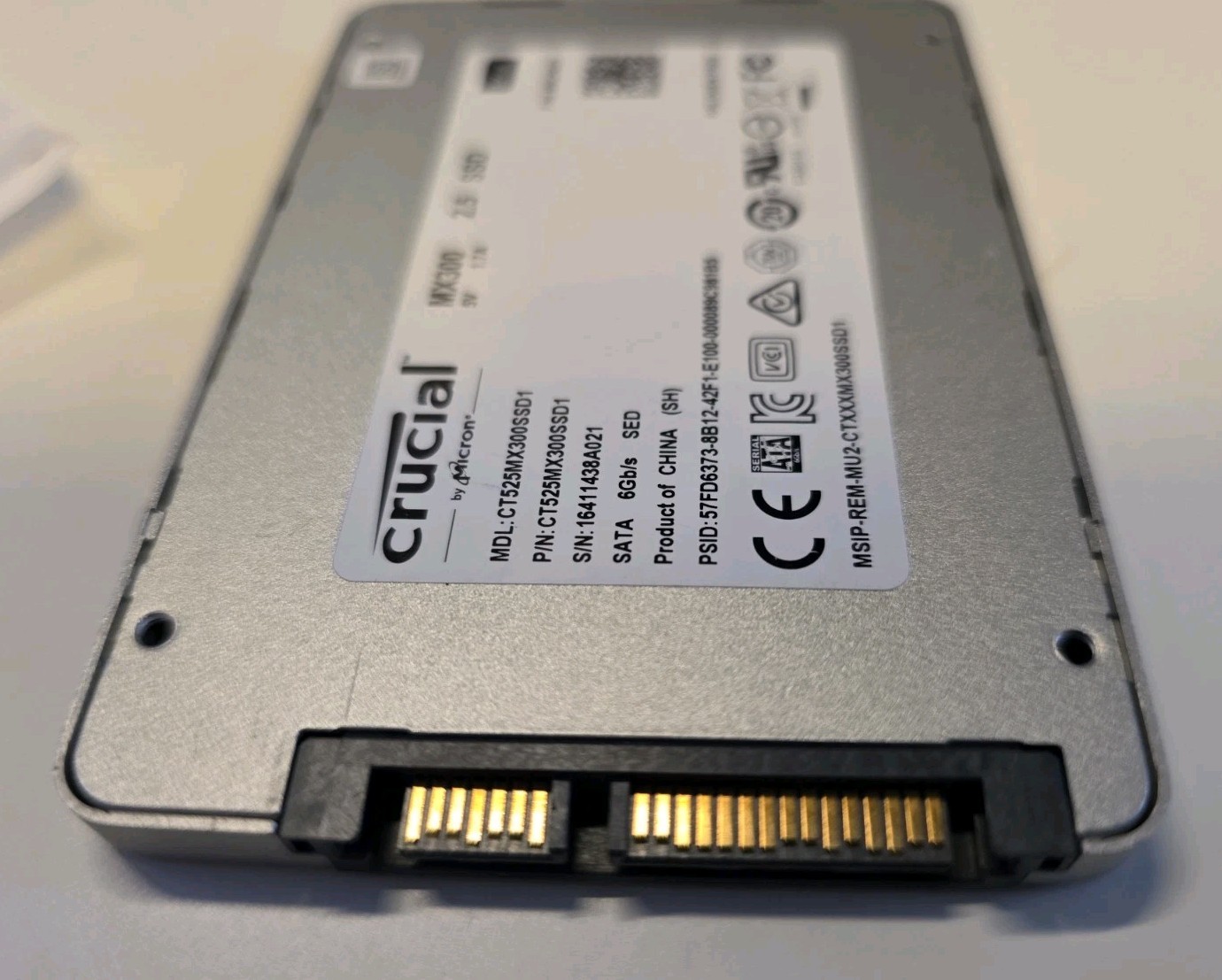 Crucial MX300 Solid State Hard Drive 525GB or 1/2 TB SSD Laptop 2.5" TESTED GOOD