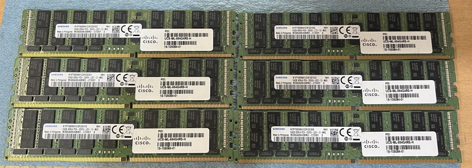 Samsung M386A8K40BM2-CTD6Y ECC Server Memory 64GB 4DRx4 2666 LRDIMM PC4-21300