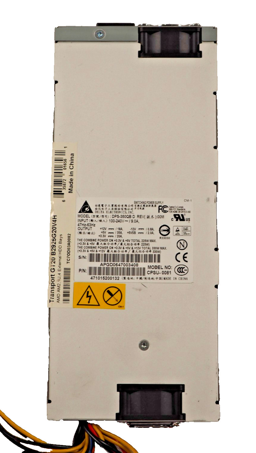 Delta Electronics DPS-350QB 330W Switching Power Supply