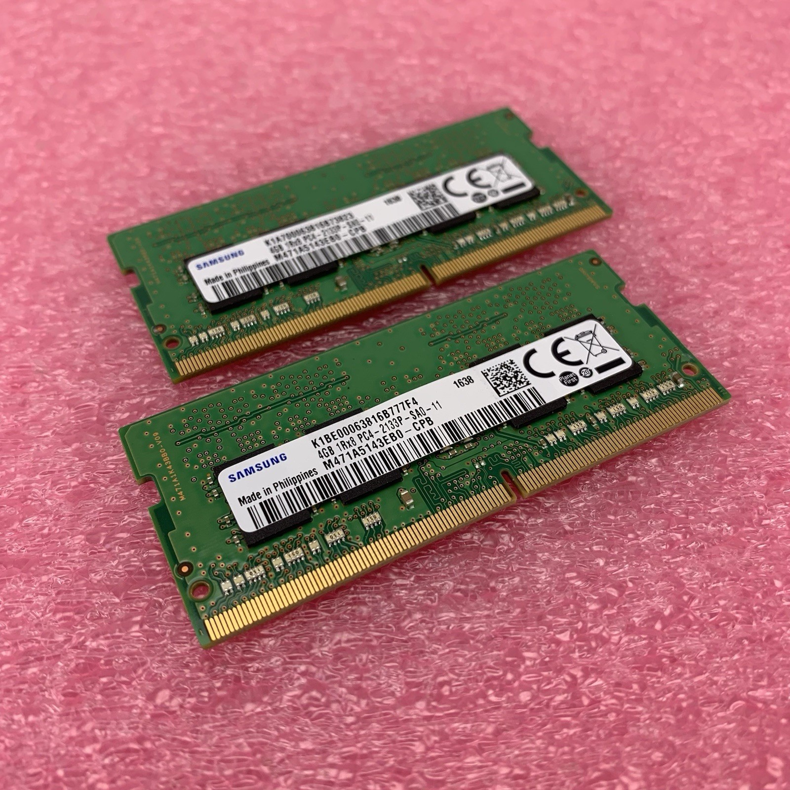 Samsung M471A5143EB0-CPB PC4-2133P-SA0-11 4GB 1Rx8 Desktop Memory RAM Lot of 2