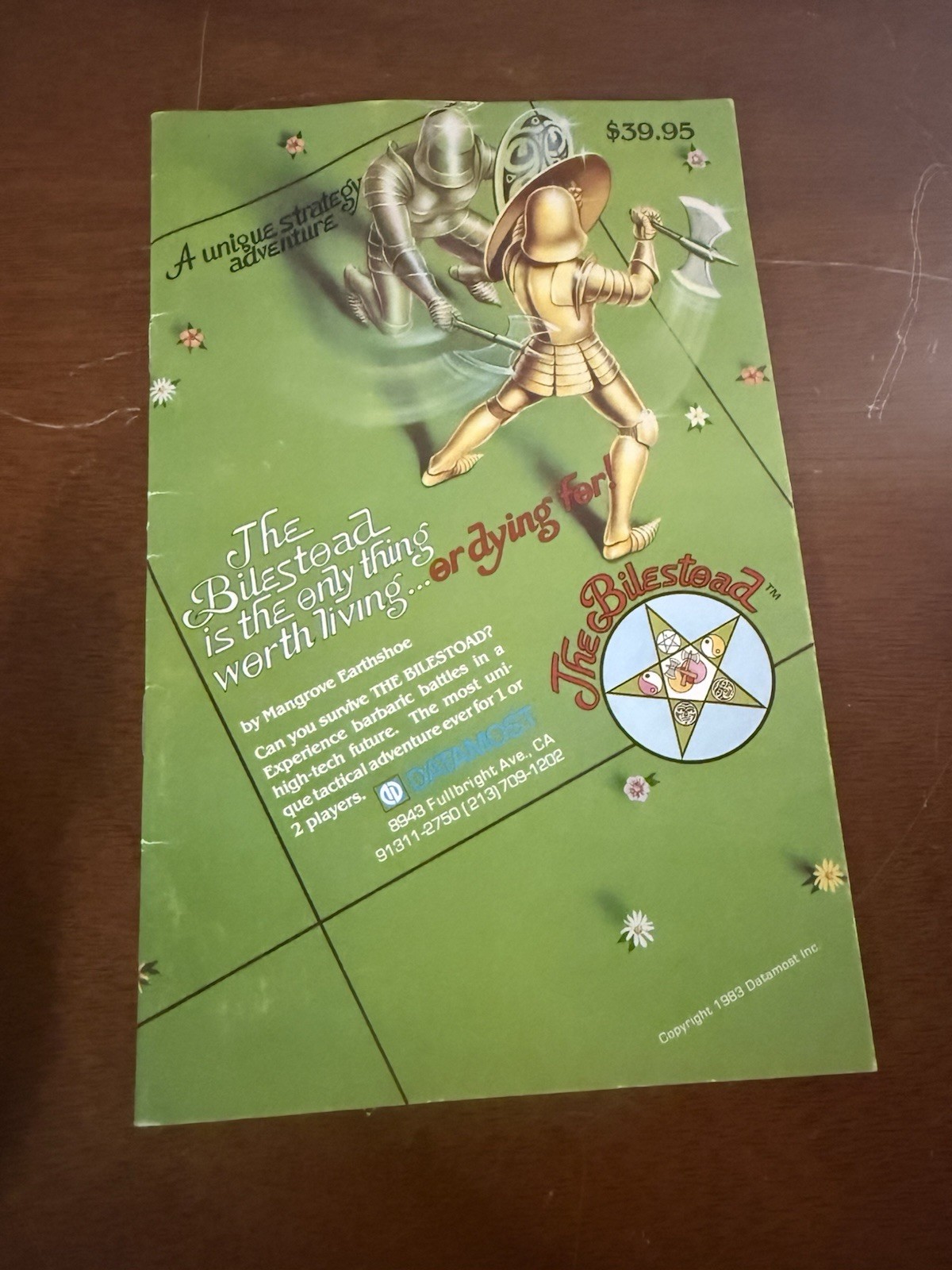 The Bilestoad Datamost Marc Goodman Apple II Manual