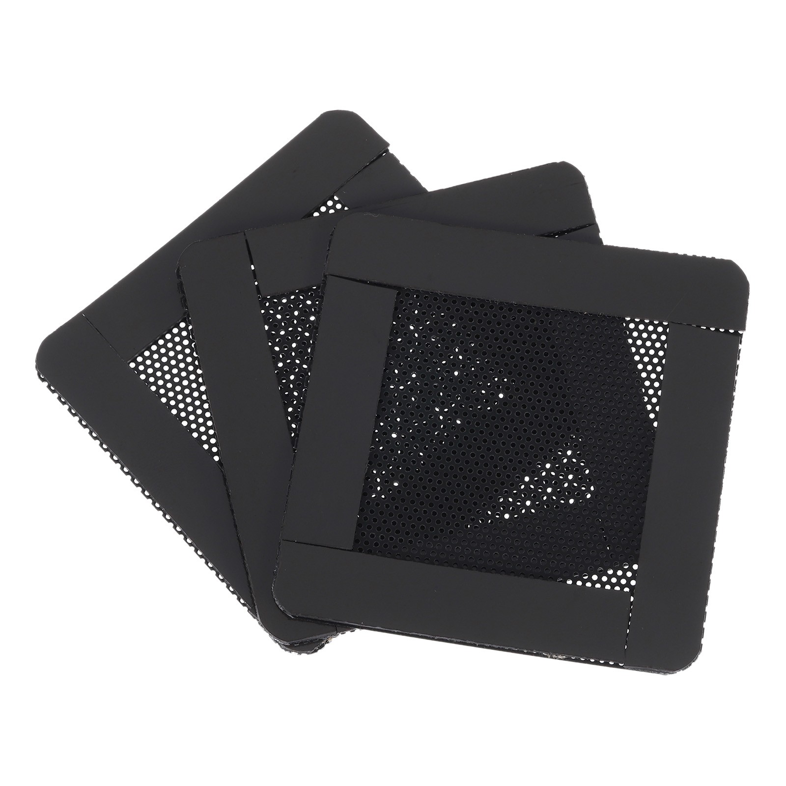3 Pcs Black Dust Filter 60mm x 60mm Magnetic Frame Computer Cooler Mesh