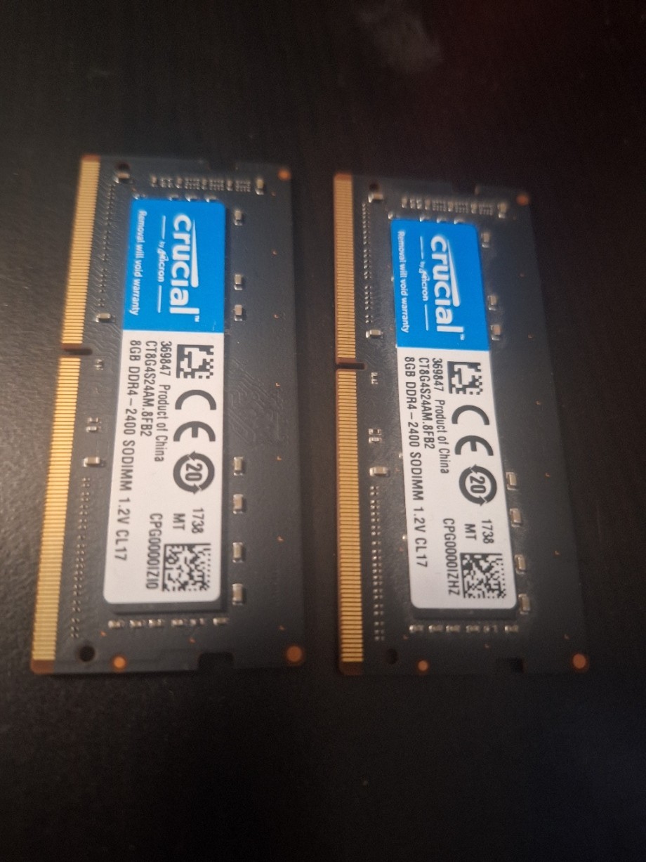 Crucial 16gb ddr4-3200 sodimm laptop memory ram - 8gb per stick set